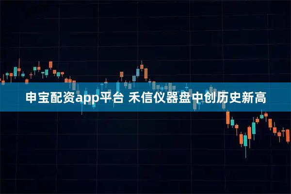 申宝配资app平台 禾信仪器盘中创历史新高
